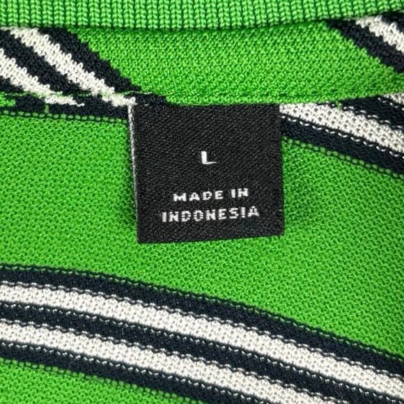 DUNNING GOLF Green Striped Athletic Shirt Mens Size XL - Picture 7 of 10